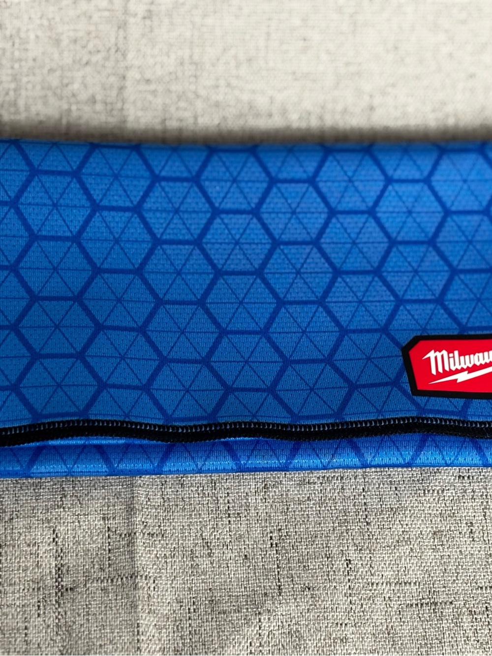 Blue Milwaukee cooling towel